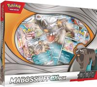 Pokémon TCG: Mabosstiff Ex Box (2 Carte promozionali Foil, 1 Carta Foil Oversize e 4 Buste di espansione)