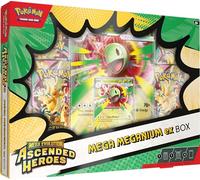 Pokémon TCG: Mega Evolution - Ascended Heroes Mega Meganium ex Box (1 scheda promozionale a pellicola, 1 scheda a griglia per lenti oversize e 4 buste booster)