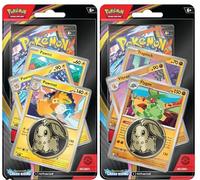 Pokémon TCG: Mega Evolution - Caos Rising Premium Checklane Blister Duo Pack | Flygon & Pawmot | 2 blister con 2 booster pack, 2 carte promozionali e 2 monete da collezione, sigillato in fabbrica