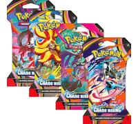 Pokemon TCG: Mega Evoluzioni - Pacchetto booster con maniche del Caos Rising - 8 confezioni (80 carte)