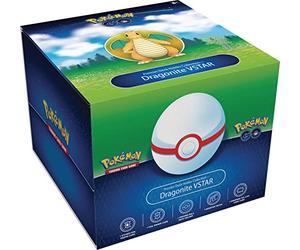 Pokémon TCG: Pokémon GO Premier Deck Holder Collection, Dragonite VSTAR (2 carte laminate, 9 buste booster e 1 porta mazzo)