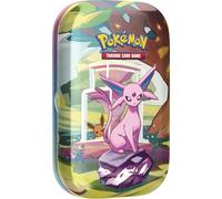 Pokémon TCG: Scarlatto & Viola - Evoluzioni Prismatiche Mini Tin - Espeon (2 Booster Pack & 1 Moneta)