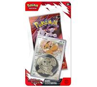 Pokemon TCG Scarlet and Viola Destined Rival, confezione singola, con moneta e carta promozionale (Eevee)