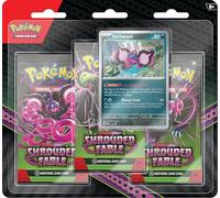 Pokémon TCG: Scarlet & Violet- Confezione da 3 fiabe avvolte - Pecharunt (3 buste booster e carta promozionale laminata)