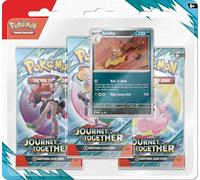 Pokémon TCG: Scarlet & Violet-Journey Together Three-Booster Blister Confezione da 3, Multicolore, 10-10174-103