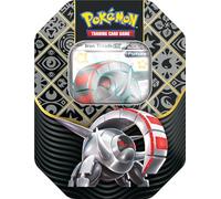 Pokémon TCG: Scarlet & Violet-Paldean Fates Tin - Iron Treads ex (1 carta promozionale Foil e 4 buste booster)