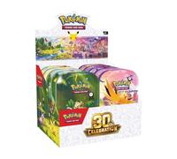 Pokemon TCG SEALED DISPLAY 10x Mini Tin 30th CELEBRATION - ENG ENGLISH PREORDER