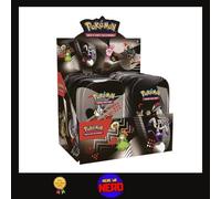 POKEMON TCG UNIMA BOX 8 MINI TIN SET Luce Nera e Fuoco Bianco SEALED ITA