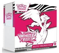 Pokémon TCG: White Flare Elite Trainer Box (SV10.5) [Inglese] - 9 booster, Tornadus carta promozionale e accessori | Reshiram Design + Protezione spedizione Heartforcards®