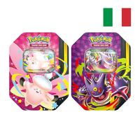 Pokémon tin da collezione mega chiarodiluna assortito