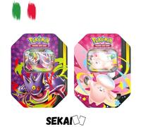 POKEMON TIN DA COLLEZIOME MEGA CHIARODILUNA GENGAR + CLEFABLE BUNDLE 2x ITALIANO