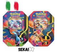 POKEMON TIN DA COLLEZIONE MEGA CHARIZARD X + MEGA CHARIZARD Y - BUNDLE 2X ITA