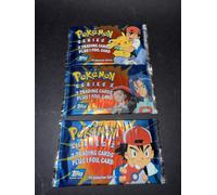 Pokémon Topps Series 2 Tv Animation 3x Sealed Packs Full Art Set Vintage 2000