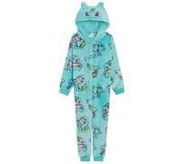 Pokémon Tutina Bambini Ragazze Ragazzi Travestimento Intero con Cappuccio con 3D in Pile Tuta da Notte con Cerniera Loungewear