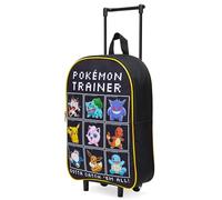 Pokémon Valigia per Bambini, Valigia Trolley Bagaglio a Mano Bambino 39x27 cm, 10.5L, 2 Ruote, Chiusura Zip (S (39-10.5L), Nero/Multi)