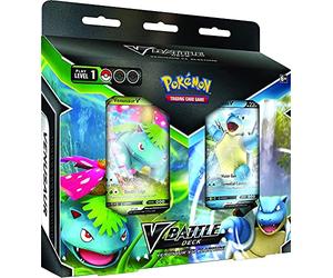 Pokémon Venusaur V & Blastoise V pacco mazzo Lotta, gioco di carte (versione inglese), dai 6 anni in su, 2 giocatori, tempo di gioco: oltre 10 minuti