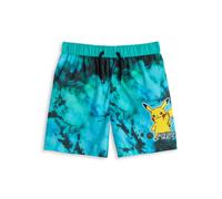 Pokémon Pantaloncini da Bagno Pikachu Blu Tie-Dye | Abbigliamento da Spiaggia per Ragazzi con Coulisse in Vita Elasticizzata | Costumi da Bagno Classici dei Cartoni Animati - 8-9 Anni