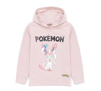 Pokémon Felpa con Cappuccio Girls Kids Game Gifts Sylveon Lilac Pullover Jumper 13-14 Anni