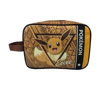 CYPBRANDS Unisex Kid's Cyp Brands-Pokémon Toiletry Bag-Eeve, Brown, Estandár