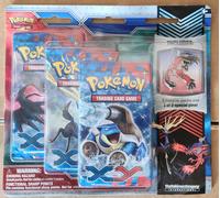 Pokémon XY Base 3-Pack Blister Con 3 Pacchetti Booster E Pin Di Yveltal