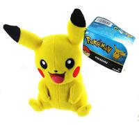 Pokemon XY Peluche Di 8" Pikachu Con Bocca Aperta