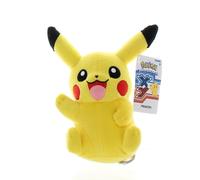 Pokemon XY Peluche Di 8" Pikachu Con Bocca Aperta E Braccio Alzato