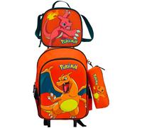 Pokemon Zaino Con Ruote Set Funcional 42x32x15 Cm 22l 3 Unità