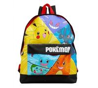 Pokémon Zaino per bambini - Pikachu, Squirtle, Charmander, Bulbasaur, Lucario & Gengar | Zaino colorato per ragazzi e ragazze | Zaino grande per la scuola | Merchandising ufficiale