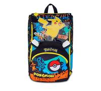 Seven Zaino Pokemon Doppio Scomparto Estensibile, Nero, Maxi Capienza, Schienale Preformato, Bambino, Scuola Elementare