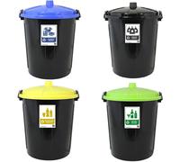 Poker 4 bidoni per la raccolta differenziata di carta plastica vetro misto new c