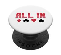Poker All in Gioco di Carte PopSockets PopGrip Adesivo