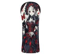 Poker Anime Girl Red Golf Head Cover Headcovers con Numero Tag per Woods e Driver Hybrid Cover para carro de Golf Driver