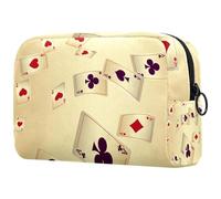 Poker Cards Ace - Trousse da donna, per articoli da toeletta da viaggio, grande, pratica borsa organizer con cerniera, Multi, 18.5x7.5x13cm/7.3x3x5.1in, Beauty case