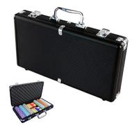 Poker Chip Case - Poker Set With Chips, 300 Piece Pokers Chip Set With Aluminium Case, Full Protection Pokers Chips Display Cases | For Lovers Family Friends Enthusiasts Beginners