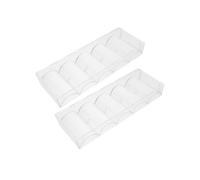 Poker Chip Tray Pack of 2, Transparent Acrylic Chip Box Holders for Poker Chips, Modern Chip Case Rack