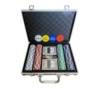 Poker Chips With Denominations, 200 Piece Set, Board Games Chip Case, Professional Quality, Ideal For Party, Outdoor Fun, Adult Game Nights Professionas Boards
