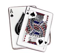 Poker con Fibbia Asso di Picche e Jack di Picche Fibbia della Cintura