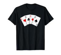 Poker d'Assi Quattro Assi Carte da Gioco Texas Holdem Maglietta