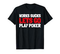 Poker Face - River Texas Hold'em Bluff Poker Maglietta
