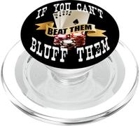 Poker If You Can't Beat Them Bluff Them Las Vegas PopSockets PopGrip per MagSafe