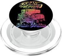 Poker - La mia squadra di alcol ha un problema di poker - Funny Poker PopSockets PopGrip per MagSafe