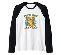 Poker Luck Strategy Cat Maglia con Maniche Raglan