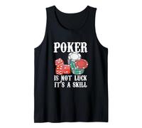 Poker Non è Fortuna È Una Citazione Di Abilità Gioco Di Poker Giocatore Di Poker Canotta