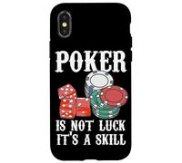 Poker Non è Fortuna È Una Citazione Di Abilità Gioco Di Poker Giocatore Di Poker Custodia per iPhone X/XS