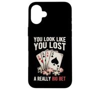 Poker Player Cards Casino Vintage Giocatore Carte Divertente Custodia per iPhone 16 Plus