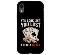 Poker Player Cards Casino Vintage Giocatore Carte Divertente Custodia per iPhone XR