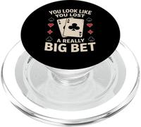 Poker Player Cards Casino Vintage Giocatore Carte Divertente PopSockets PopGrip per MagSafe