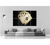 Poker Scala Reale Royal Wall Arte locandina Grande Formato A0 Larghezza Stampa