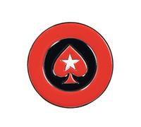 Poker Stars Spade Card Protector - Elegante e morbido design smaltato con iconico design a vanga - Zinco resistente - Accessorio da tavolo perfetto per una protezione inconfondibile affidabile ed