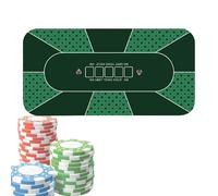 Poker Table Mat - Large 120x60cm Rubber Game Table Cover | Anti-Slip Card & Chip | Durable Poker Tables Top For Nights, Fundraisers, Parties, Texas Hold’em & Board Games